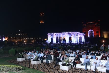 A city festival, with 60,000 feet through the gate.